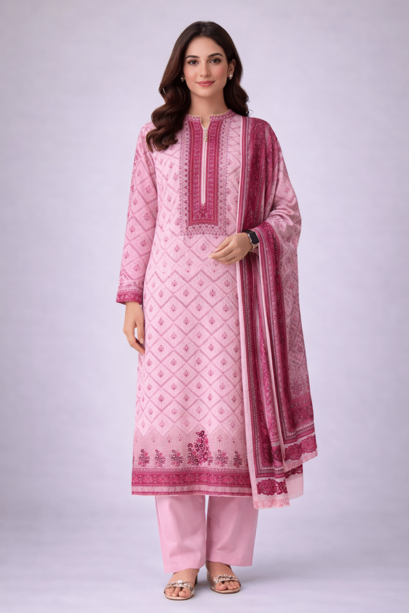 3 piece printed luxury lawn