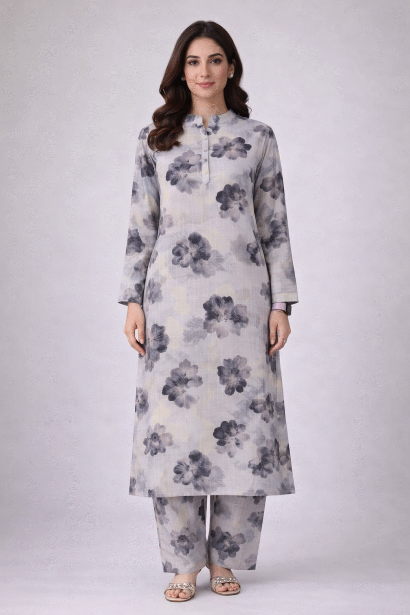 2 piece printed doria lawn