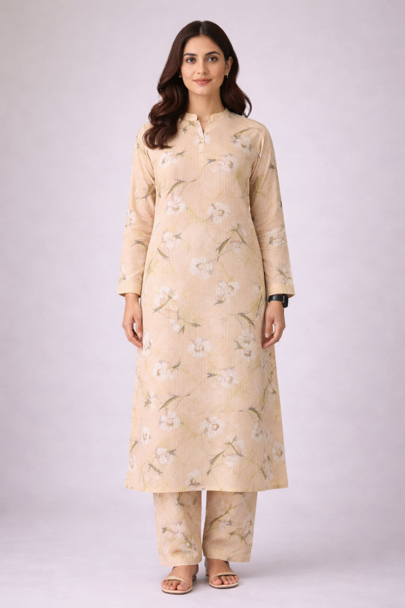 2 piece printed doria lawn