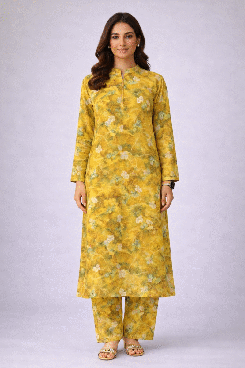 2 piece printed doria lawn