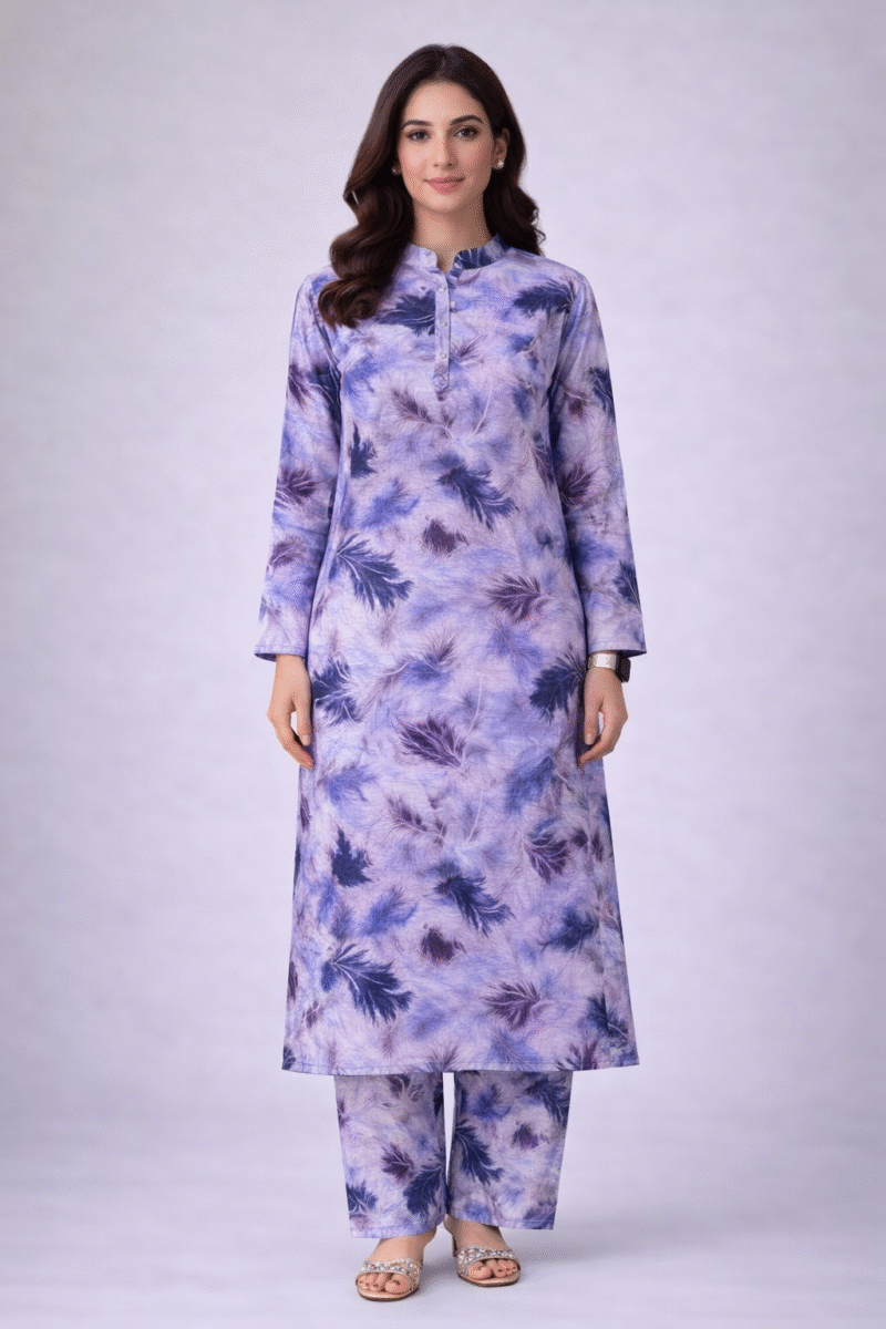 2 piece printed doria lawn